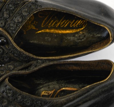 Lot 2031 - A Pair of Late 19th Century Lady's Black...