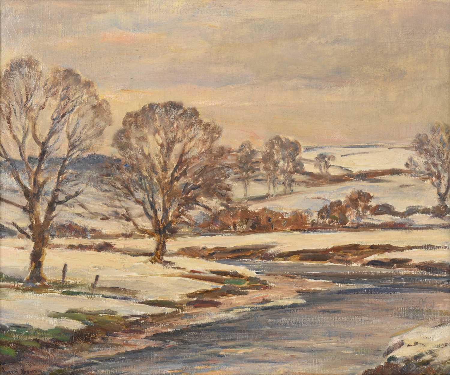 Lot 1132 - Owen Bowen ROI, PRCam.A (1873-1967) "Winter in...