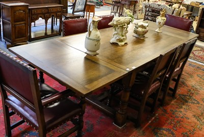 Lot 1240 - A Titchmarsh & Goodwin draw leaf refectory...