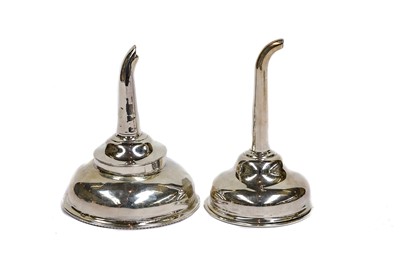 Lot 88 - A George III Silver Wine-Funnel and a George V...