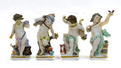 Lot 86 - A set of four Samson porcelain figures, 19th...