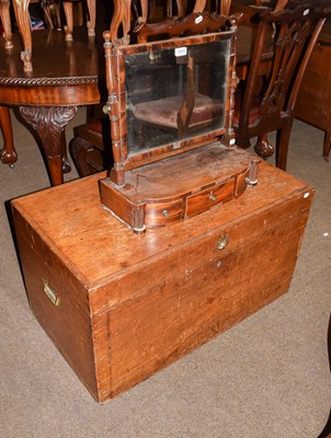 Lot 1411 - A camphorwood blanket chest and a Regency...