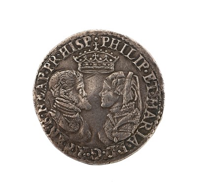 Lot 84 - ♦Philip and Mary, Shilling, busts face to face,...