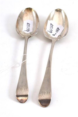 Lot 76 - A pair of Newcastle silver tablespoons, John Langlands and John Robertson, circa 1780