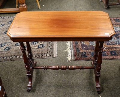 Lot 1349 - A Victorian mahogany tea table