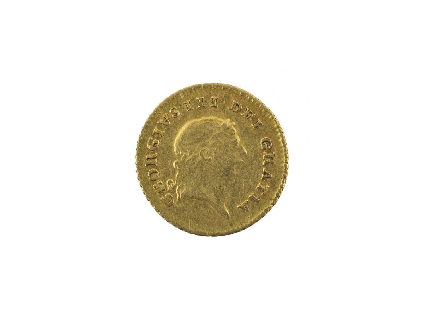 Lot 219 - ♦George III, Third Guinea 1810, 2nd head, rev....