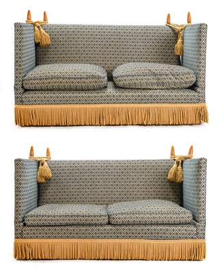 Lot 405 - A Pair of Feather-Filled Two-Seater Knoll...