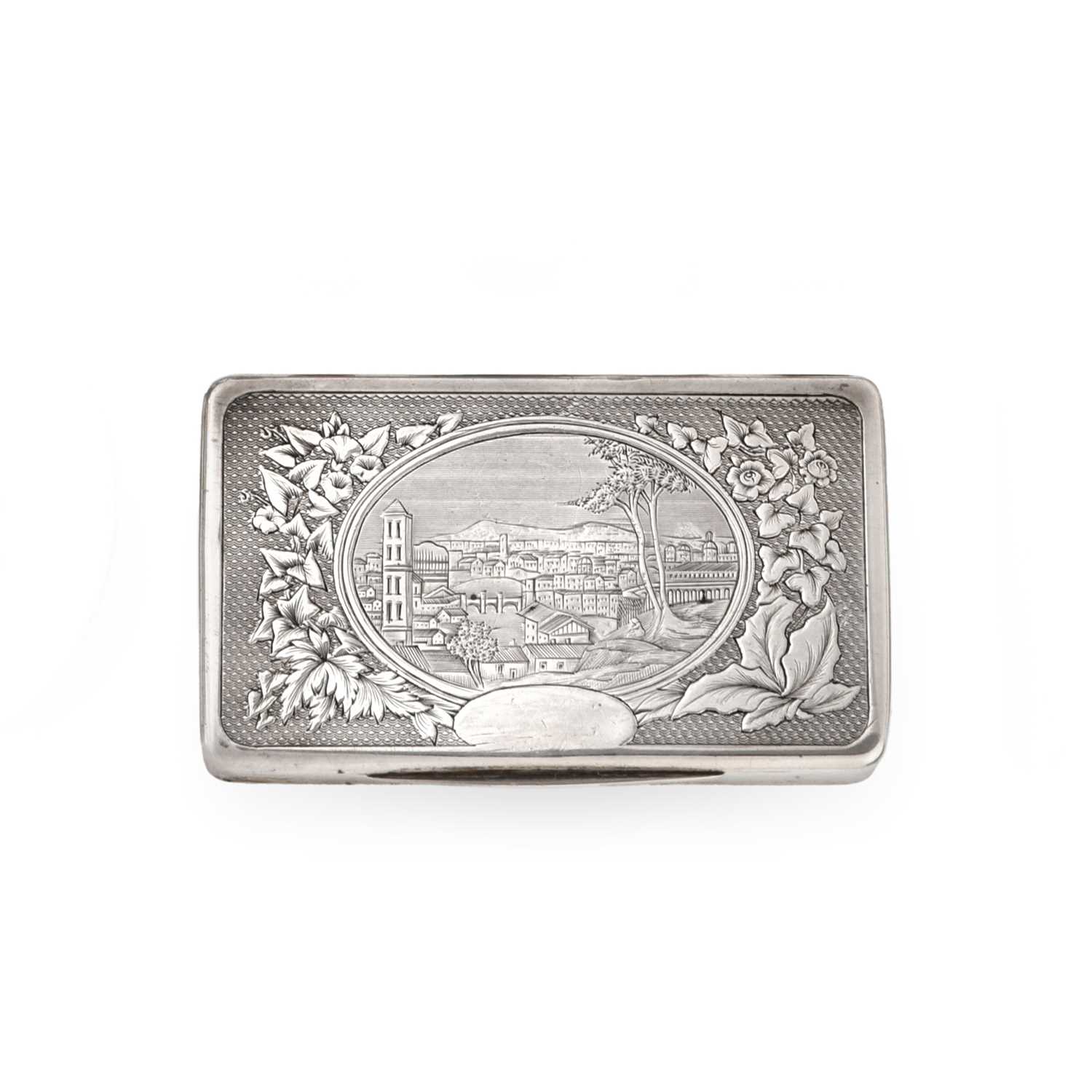 Lot 2065 - A European Silver Snuff-Box