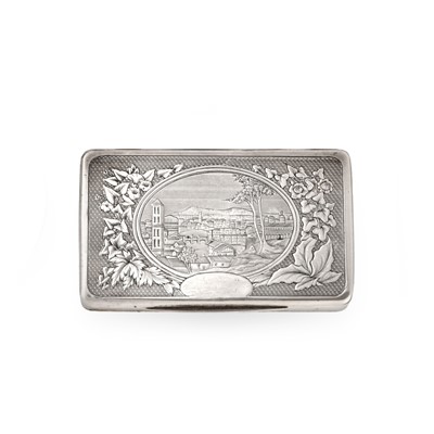 Lot 2065 - A European Silver Snuff-Box