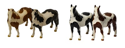 Lot 1137 - Beswick Pinto Ponies