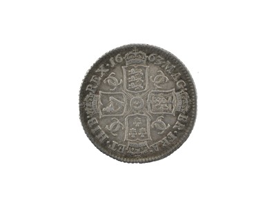 Lot 132 - ♦Charles II, Shilling 1663, obv. first draped...