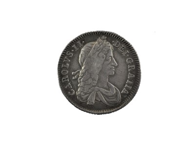 Lot 132 - ♦Charles II, Shilling 1663, obv. first draped...
