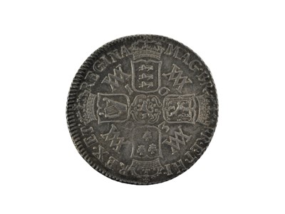 Lot 140 - ♦William and Mary, Shilling 1693, obv....