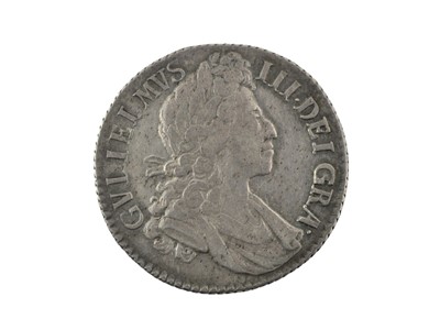 Lot 144 - ♦William III, Shilling 1699, obv. fifth draped...