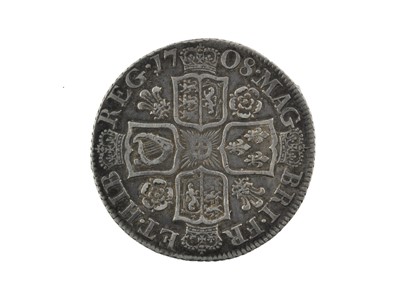 Lot 150 - ♦Anne, Shilling 1708, Post-Union with Scotland,...