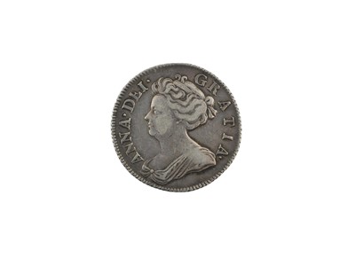 Lot 150 - ♦Anne, Shilling 1708, Post-Union with Scotland,...