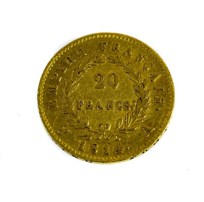 Lot 329 - ♦France, Gold 20 Francs 1814A, First Empire,...