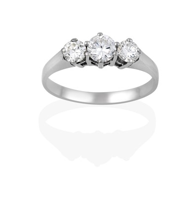 Lot 2442 - A Diamond Three Stone Ring