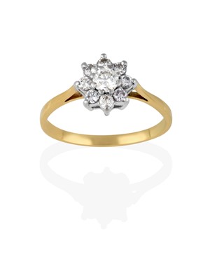 Lot 2386 - A Diamond Cluster Ring