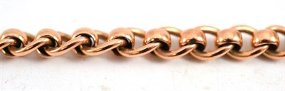 Lot 89 - A 9ct rose gold rollerball bracelet