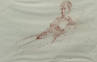 Lot 1059 - Robbie Wraith RP (b.1952) Nude study Signed,...