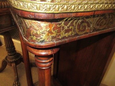 Lot 265 - A Regency Rosewood Inlaid Console Table, early...