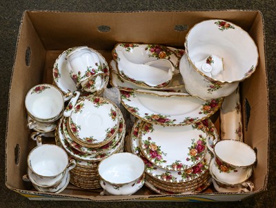 Lot 344 - A Royal Albert Old Country Roses tea service,...