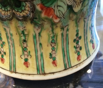 Lot 13 - A Chinese Porcelain Yen-Yen Vase, in Kangxi...