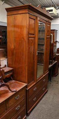 Lot 1336 - An Edwardian mahogany two-piece bedroom suite,...