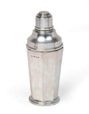 Lot 2153 - A George VI Silver Cocktail-Shaker