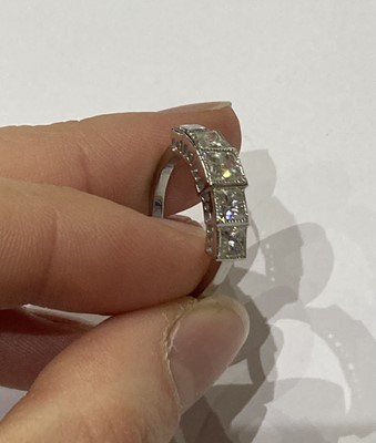 Lot 2047 - A Diamond Five Stone Ring