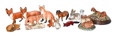 Lot 61 - A quantity of ceramic animal models, including:...