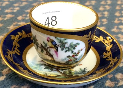 Lot 48 - A Sèvres Porcelain Miniature Tea Cup and...
