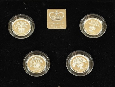 Lot 2120 - UK Silver Proof £1 Piedfort Collection...