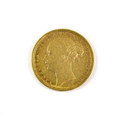 Lot 2197 - Victoria, Sovereign 1872, First Young Head,...