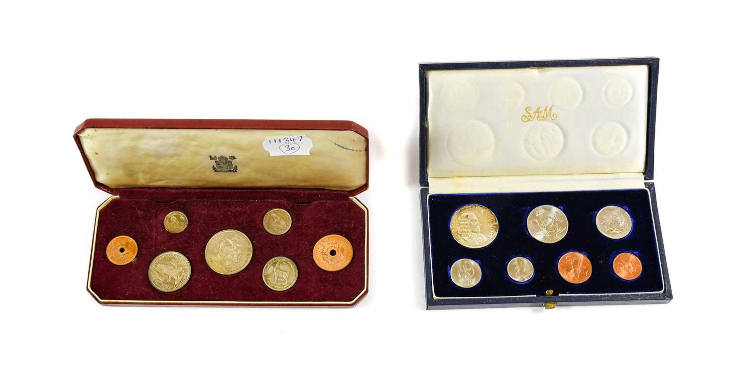 Lot 2143 - Rhodesia & Nyasaland Proof Set 1955, a 7-coin...