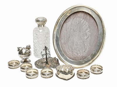 Lot 101 - A Collection of Assorted Silver, including: a...
