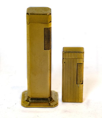 Lot 307 - A Dunhill Gold Plated 'Tallboy' Lighter, with...