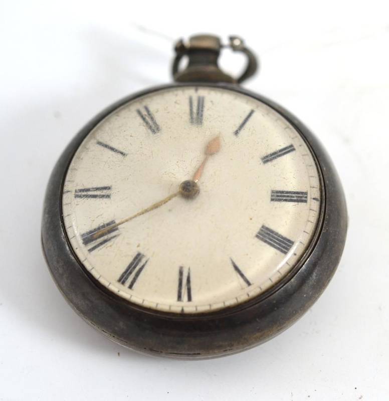 Lot 116 - Silver pair cased J Roberts London pocket watch