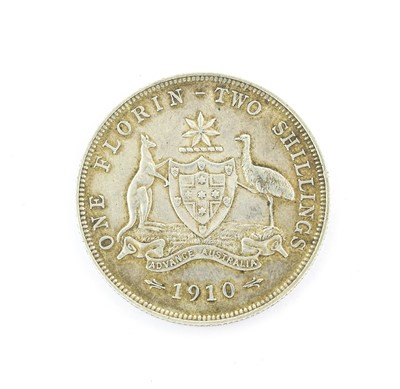 Lot 2147 - Edward VII, Australia Florin 1910, the only...