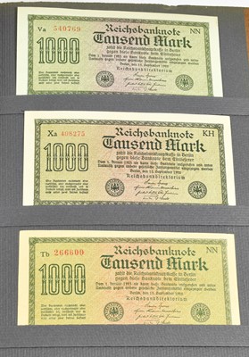 Lot 2293 - Germany, a Collection of 160 Banknotes...