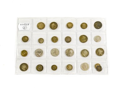 Lot 2095 - A Collection of 21 x Pre-Victorian Silver 4d,...