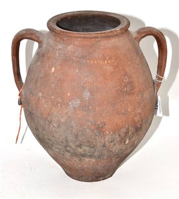 Lot 120 - An amphora pottery vase