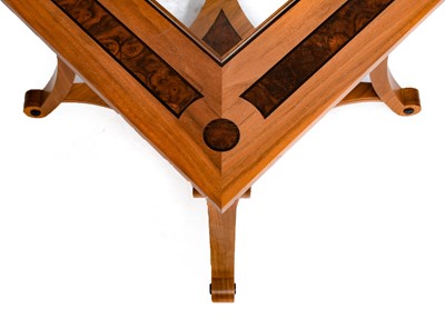 Lot 728 - Neal Jones: A Pair of Contemporary Burr Walnut...