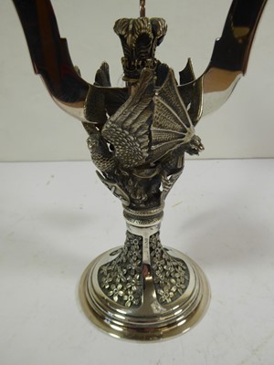 Lot 2168 - An Elizabeth II Silver Three-Light Candelabrum