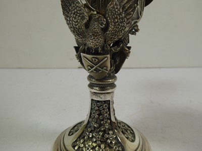 Lot 2168 - An Elizabeth II Silver Three-Light Candelabrum