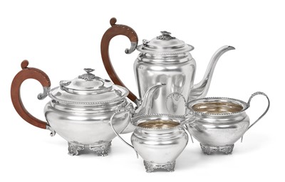 Lot 2160 - A Four-Piece Elizabeth II Silver Tea-Service