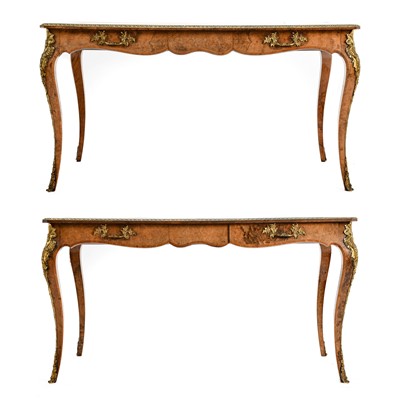 Lot 384 - A Pair of Victorian Figured Burr Walnut,...