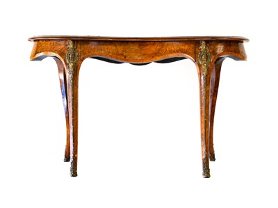 Lot 805 - A Victorian Figured and Burr Walnut Kidney...