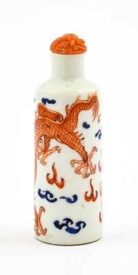 Lot 106 - A Chinese Porcelain Snuff Bottle, Tongzhi...